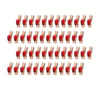 MUCKLILY 150 Pinces à Linge Mini en Bois Naturel Forme Coccinelle, Clips Photo Porte-mémo Décoratifs pour DIY, Cartes et Affichage, Déco Maison et Loisirs Créatifs