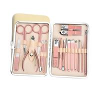 MUCKLILY 18pièces Kit Manucure Outils Coupe-ongles à Ongles pour Ongle Professionnel et Manucure des Quotidien Couleur Aléatoire