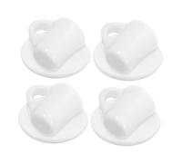 MUCKLILY 1ensemble Miniature Porcelain Tea Cup Saucer Accessoires De Décor pour Maison De Poupées Ensemble De Et Soucoupes Décoration pour Cuisine Miniature