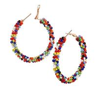 MUCKLILY 1Paire Boucles Oreilles Colorée pour Femme Pendants Perles Chics et Contemporains pour Toutes Occasions