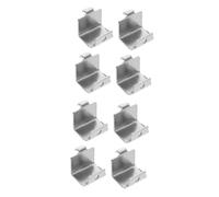 MUCKLILY 2 Ensembles Crochet Support Congélateur Étagère Casier Réfrigérateur Congélateur Coffre Crochets À Clip Pour s De Serrage Pour Silver 4 Pièces * 2