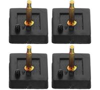 MUCKLILY 2 paires Embouts Talon Chaussure Réparation Haute Résistance Caps de Remplacement pour Talons Femme Noir et Fin et Silencieux