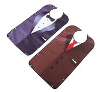MUCKLILY 2 pièces Bavoirs Adultes Imperméables Lot de Bavoirs pour Personnes Âgées Protection Vêtements et Réutilisables