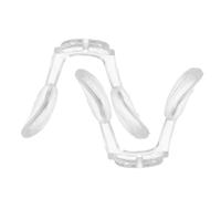 MUCKLILY 2 Pièces Coussinets Nasaux Faciles à Nettoyer en Silicone Souple Coussinets de Rechange Réduisant L'inconfort un Port Quotidien Confortable pour Lunettes en U