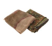 MUCKLILY 2 Pièces Écharpe de Chasse Voile Camouflage en Maille Coton Séchage Rapide Protection UV pour Randonnée et Wargames
