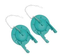 MUCKLILY 2 pièces Joint Chasse Eau Wc Silicone Vert avec Clapet de Vidange pour Réservoir de Toilette Économiseur Eau Lot de Compatible Maison et Hôtel