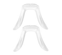 MUCKLILY 2 Pièces Lunettes Plaquettes De Nez Insert De Pont De Nez De Nez Pour Les Lunettes à Vis Coussinets De Pont De Nez Pour Lunettes Télevés à Nez Transparent Gel De Silice