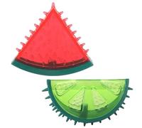 MUCKLILY 2 Pièces Mâcher pour Chien en TPR, de Dentition Congelable pour Chiots et Chiens Petits à Moyens, Nettoie Dents et Rafraîchit