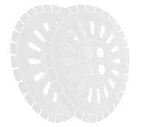 MUCKLILY 2 Pièces Pièce de Machine à Laver Bouchon D'essoreuse pour Machine à Laver Automatique Abs Blanc 25cm Compatibilité Semi-automatique