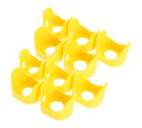 MUCKLILY 20 Pièces Cache-boutons de Voiture Portable, Couvercle de Protection pour Interrupteur à Bouton, Plastique Jaune, Trou de Montage 22mm, pour Starter Switch Push Start Button