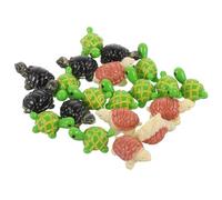 MUCKLILY 20 Pièces Figurines de Tortues Miniatures Résine Lot de Décorations Adorables pour Jardin Intérieur Accessoires DIY pour Terrarium Bricolage pour Créer Un Univers Féérique