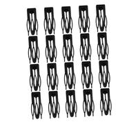 MUCKLILY 20 pièces Lot de Pinces à Cheveux Métal Noires pour Femmes Barrette Coiffure Antidérapante Accessoires Coiffure Multifonctions pour Contrôle des Mèches et Styling Salon
