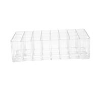 MUCKLILY 24grilles Organiseur Transparent pour Présentoir De Rangement avec Conteneur De Maquillage pour Comptoir De Salle De Bain