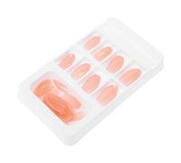 MUCKLILY 24pièces Faux Ongles Ballerine Lot de Forme de Cercueil Couverture Intégrale à Coller