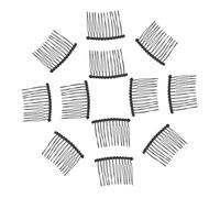 MUCKLILY 25pièces Peignes à Cheveux Métalliques Multi-dents Pour Coiffures Élégantes Accessoires Latéraux Durables Pour Femmes Support Pour Diadèmes Et Décorations De Mariage