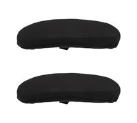 MUCKLILY 2pcs Coussinets D'accoudoirs pour Chaise de Bureau en Tissu et Éponge, Détachables, Soulagement Douleur Coude, Confort pour Utilisation Souris ou Siège d'avion
