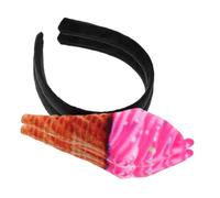 MUCKLILY 2pièces Bandeaux De Crème Glacée Pour Femmes Cosplay Et Fête Halloween -tête Forme De Cornet Accessoire Pour Cheveux Unique