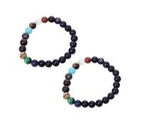 MUCKLILY 2pièces Bracelet Pierre Pour Femme Univers Huit Planètes Système Solaire Bracelet Étoile Gardienne