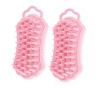 MUCKLILY 2pièces Brosse à Croûtes De Lait Silicone Masseur De Chevelu Pour Douche Et Shampoing Nettoyage Chevelu Pour Hommes Et Femmes Kit De Brosses