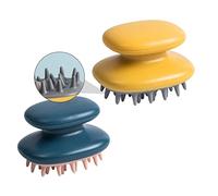 MUCKLILY 2pièces Brosse De Massage Pour Chevelu Masseur De Cheveux Brosse à Shampoing Peigne De Massage Nettoie Profondeur