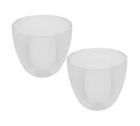 MUCKLILY 2pièces Lot de Bouchons Transparents pour Biberons à Lait Couvercles à Large Ouverture Remplaçants pour Maison Voyage et Extérieur