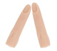 MUCKLILY 2pièces Mannequin de Main pour Pose Ongles Doigt Entraînement Silicone Modèle de Main Aimanté et Mobile Pratique Manucure