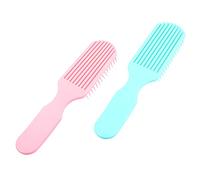 MUCKLILY 2pièces Peigne De Coiffure Pour Massage Chevelu Démêle Cheveux Secs Et Mouillés Lot De Peignes Ergonomiques