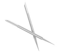 MUCKLILY 2pièces Repousse-cuticules Acier Inoxydable Grattoir à Ongles Pour Enlever Vernis à Ongles Lot De Outils De Manucure