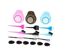 MUCKLILY 3 ensembles Kit de Teinture Cheveux avec Bol Pinceau Peigne pour Coloration Facile et Précise Outils Pratiques pour Salon et Usage Maison Idéal pour Amateurs et Débutants