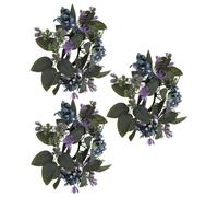 MUCKLILY 3 Pièces Guirlande de Fleurs Violettes pour Décoration de Mariage Fleurs Artificielles pour Couronne de Table Ornements de Chandeliers Rétro Français