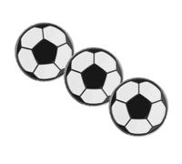 MUCKLILY 3 Pièces Pièce de Monnaie D'arbitre de Football Noire en Alliage
