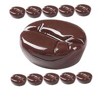 MUCKLILY 30 pièces Grains de Café Artificiels Résine Réalistes pour Décoration de Accessoires DIY pour Cafés Restaurants et Vitrines