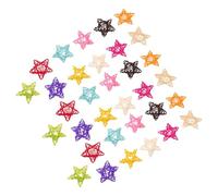 MUCKLILY 33 Pièces de Boules en Rotin Tressé d'Étoile Multicolores Décoration Suspendue Artisanale pour Fond Photo Mur Bohème Garniture de Vase Décor Intérieur Léger et Respirant