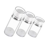 MUCKLILY 3pièces Flacon Pompe Airless Vide pour Cosmétique de Voyage sans Air pour Crème Lotion Gel