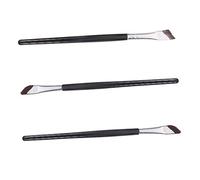 MUCKLILY 3pièces Pinceaux Eyeliner Biseauté Correcteur Sourcils Pinceau Fard à Paupières Ensemble Outils Maquillage Yeux