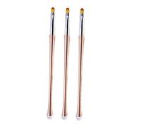 MUCKLILY 3Pièces Pinceaux Nail Art Outils De Gel Pour Ongles Brosse à Flexible Pour Salon