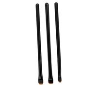 MUCKLILY 3pièces Set De Pinceaux Maquillage Manche Bois Ensemble Pinceaux Cosmétiques Visage