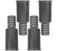 MUCKLILY 4 Pièces Kit de Réparation pour Embout Fileté en Alliage D'aluminium Argenté, Adaptateur de Rallonge pour Manche de Balai Diamètre 22 Mm, Installation Facile pour Accessoires de