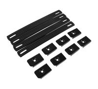 MUCKLILY 4 Pièces Poignée de Caisson D'enceinte, Poignée D'amplificateur de Guitare, PVC et Fer, Noir, Prise Confortable, Support Lourd, Installation Facile, pour Boîte à Outils