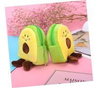 MUCKLILY 4 pièces Porte Monnaie Peluche Avocat Petite Pochette Change pour Original et Pratique Rangement Cartes