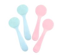 MUCKLILY 4 pièces Set de Brosses de Nettoyage Visage Silicone Doux Exfoliant Visage pour Élimination des Points Noirs Massage et Nettoyage Profond Peau Accessoires Beauté pour Routine de