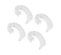 MUCKLILY 4 Pièces Supports de Tringle à Vêtements J Lot de Supports Robustes pour Armoires pour Suspendre des Vêtements des Rideaux Optimise Espace de Rangement