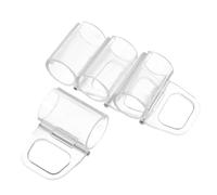 MUCKLILY 4 Pièces Transparent Window Shade Clips Cordless Roller Shade Lift Handles for Precise Light Control Child-Safe Curtain Accessories for Office Home Bedroom