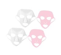 MUCKLILY 4pièces Film De Masque Silicone Pour Masque Accessoire De Beauté Pour Femmes Lot De Visage