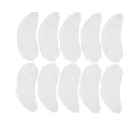 MUCKLILY 5 Paires de Faux Sourcils Blancs Auto-Adhésifs Accessoires de Maquillage Cosplay Père Noël Sourcils Broussailleux Confortables en Coton Fête de Noël et Déguisement Festif