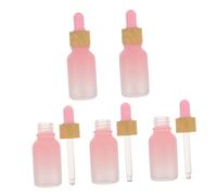 MUCKLILY 5 pièces Flacons Pipette Verre Dépoli Dégradé Bouteilles de Voyage pour Huiles Essentielles Cosmétiques avec Distribution Précise Pratiques et Élégants