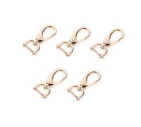 MUCKLILY 5 pièces Lot de Boucles Amovibles Métal Doré pour Sacs Bandoulières et Ceintures Fermoirs Durables pour DIY Sac à Main à Dos et Accessoires