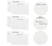MUCKLILY 50 pièces Cartes de Recettes Compactes Fiches Recettes Cuisine Légères Accessoires pour Notes Culinaires et Méthodes de Cuisson Format Portable pour Maison et Voyage