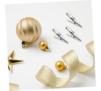 MUCKLILY 50 Pièces Clips Métalliques Multifonctions pour Décorations Noël Lot de Pince Crocodile Sapin Résistants et Faciles à Installer Fixation Pratique pour Ornements et Objets