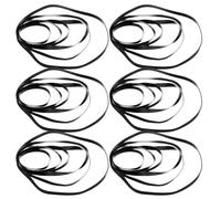 MUCKLILY 50 pièces Courroies Caoutchouc Carrées pour Magnétophone Cassette Résistantes et Flexibles Accessoires de Réparation pour Enregistreur Audio et Lecteur Baladeur